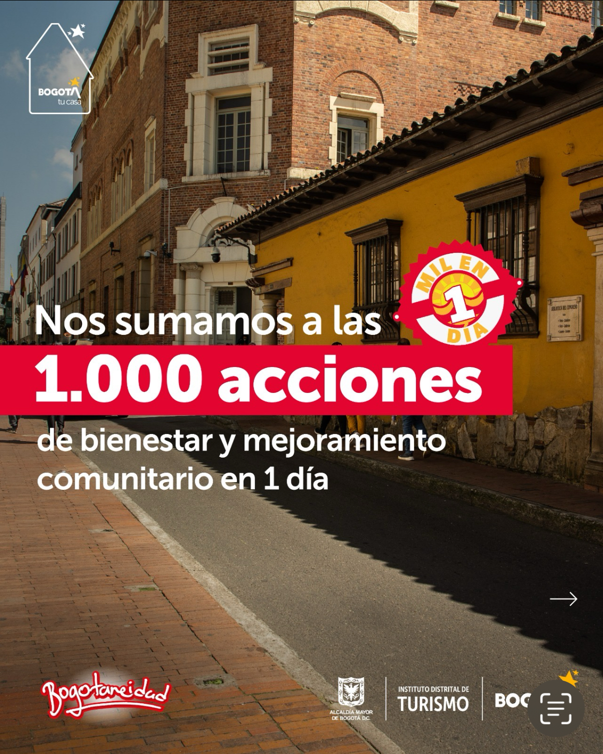 1.000 acciones por Bogotá en 1 día ¡Agéndate gratis este 7 de noviembre a estas actividades turísticas!