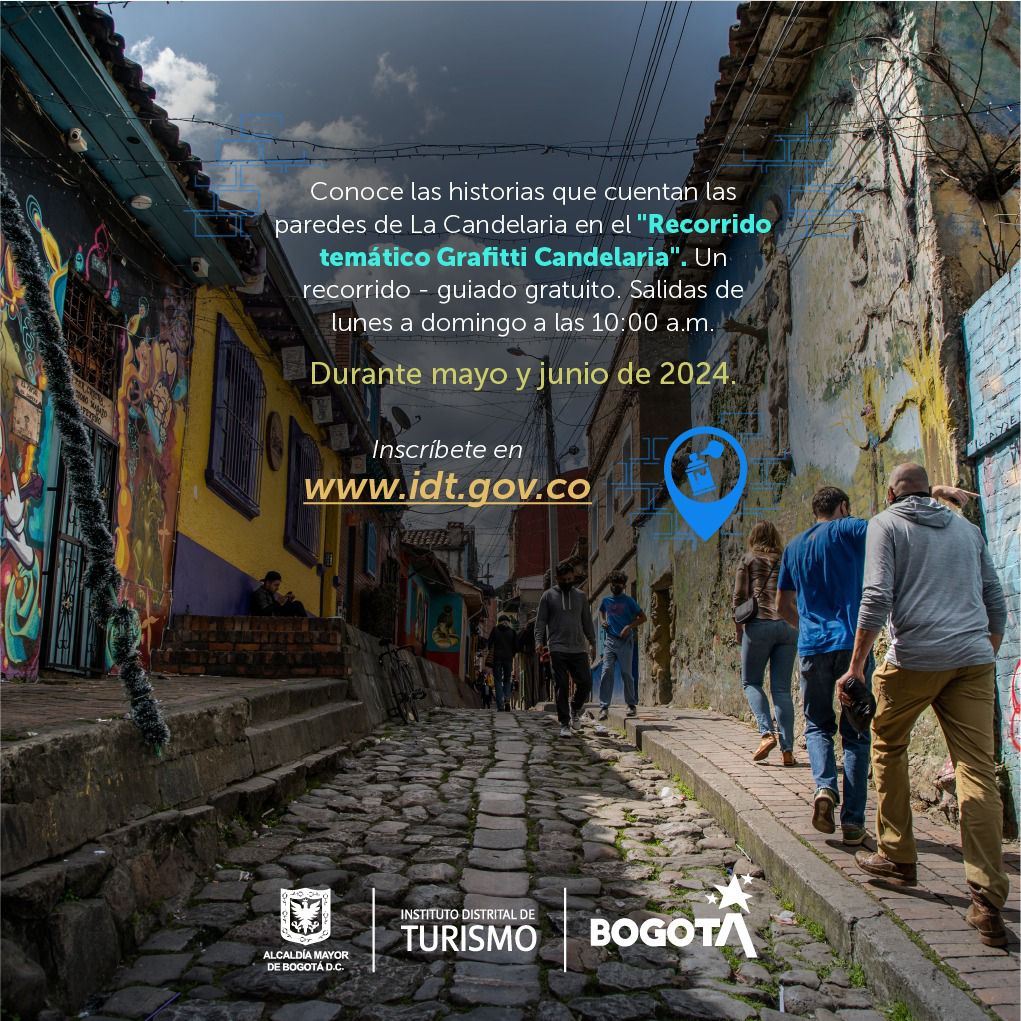 Inscríbete a los tours gratuitos de Graffiti por La Candelaria ¡Hasta junio 15!