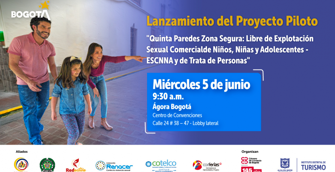 Bogotá lanzará piloto de prevención de la explotación sexual de niñas, niños y adolescentes en el ámbito del turismo