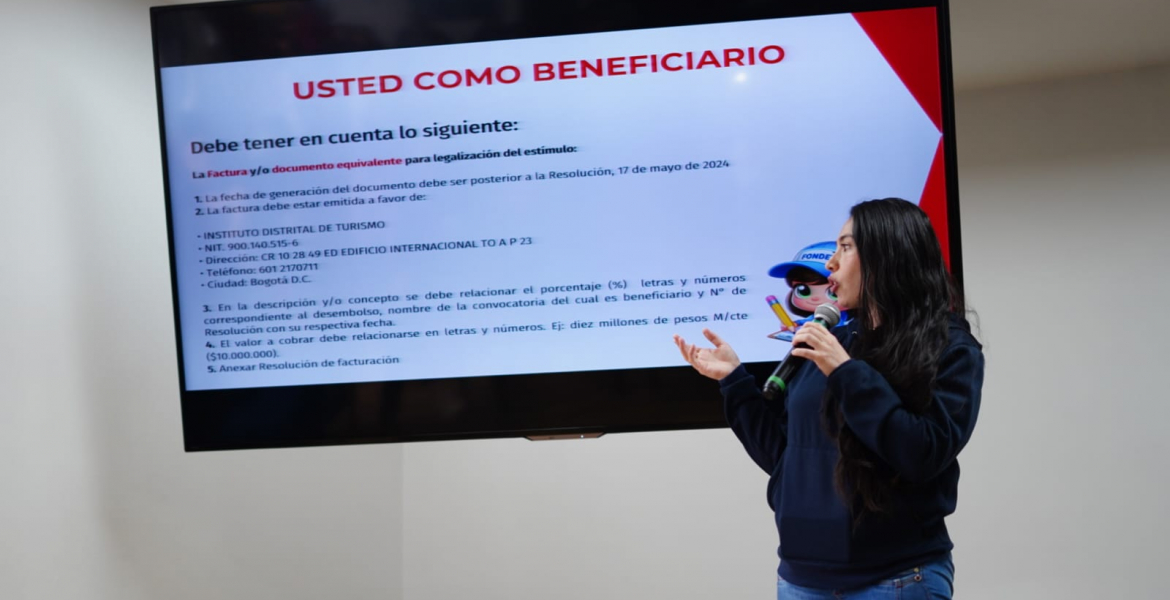 Turismo Bogotá realiza 1ra jornada de socialización de estímulos a proyectos beneficiados con convocatoria Fondetur 2024