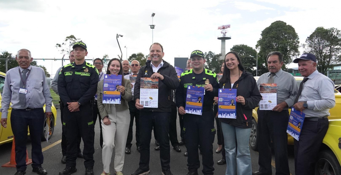 Conductores de taxi del Aeropuerto El Dorado, aliados clave en la bienvenida segura a Bogotá
