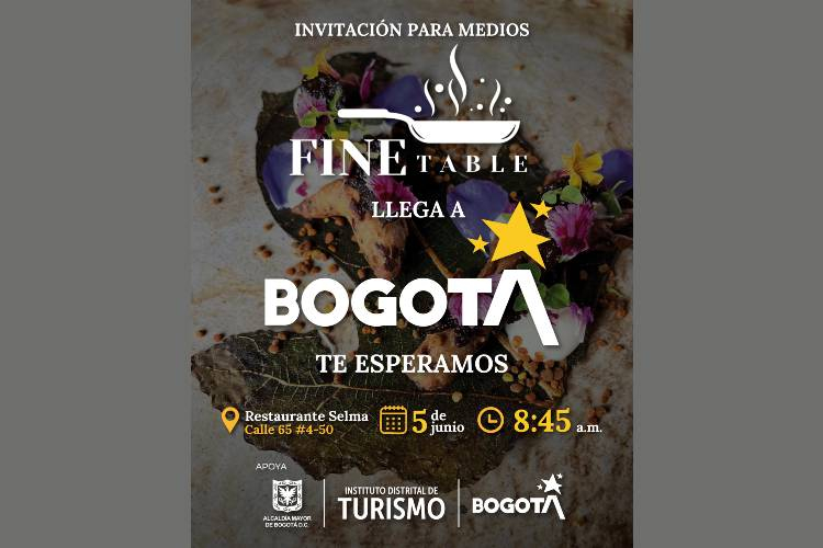 Fine Dining Table llega por primera vez a Sudamérica y Bogotá será la sede de su primera gala en el continente